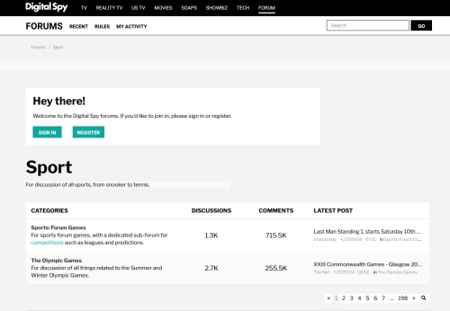 Digital Spy Sports Forum